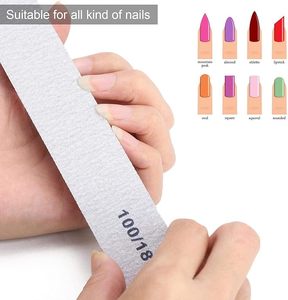 25 Pack 100/180 Grit <b>Nail</b> <b>Files</b> for Acrylic <b>Nails</b>, Rectangle Fingernail <b>Files</b> Professional <b>Nail</b> Buffering <b>Files</b> - Product Image 6