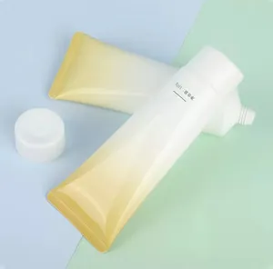 Emballage en plastique 200ml colonie rose tube de tuyau en plastique tuyau de lotion pour le corps et tube de bouteille de lavage du visage en plastique