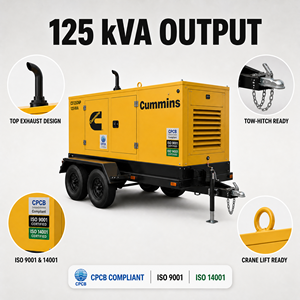 Generador diésel Cummins Weichai Baudouin Yuchai Shangchai Steyr de 100 kW, 125 kVA, 150 kW, 100 kVA, silencioso, de 111 kW, 120 kW, 150 kVA - Product Image 4
