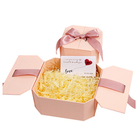 Boîte en papier vide personnalisée en gros pour pot de bougie, coffret cadeau de luxe 2 pièces pour bougies, emballage avec ruban et gaufrage décoratif