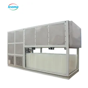 Máquina de gelo de tecnologia de 5 toneladas, refrigerar diretamente bloco evaporizado máquina de fazer o gelo