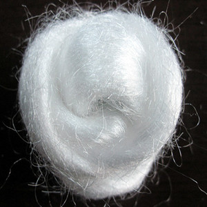 ไนลอน 6 PA6 โพลีเอไมด์ เส้นใยแฟนซี 22dtex *110 มม. สีขาวดิบ คุณภาพเยี่ยม ทนไฟ พร้อมความเงางาม สำหรับการปั่นเส้นด้าย - Product Image 1