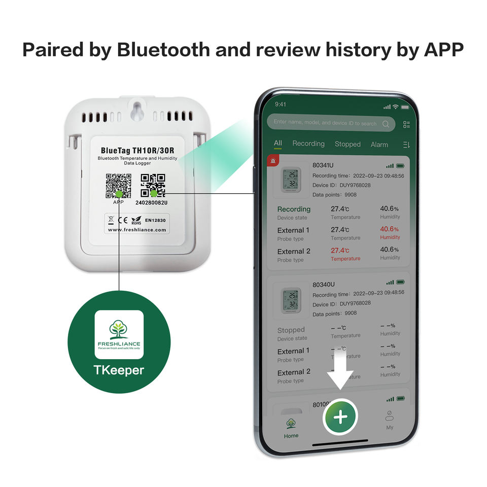 Bluetag TH30B/30R Smart BLE Temperature Data Logger Sensor