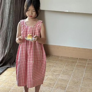 chinese dress ladies The Novella Dress in Red Plaid | Women's Dresses main image 1
