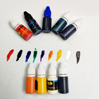 Encre de recharge pour tampon encreur 10 couleurs 10 ml, en flacon, pour tampon auto-encreur Flash, vêtements, tissu, textile, encre blanche pour tampon Flash