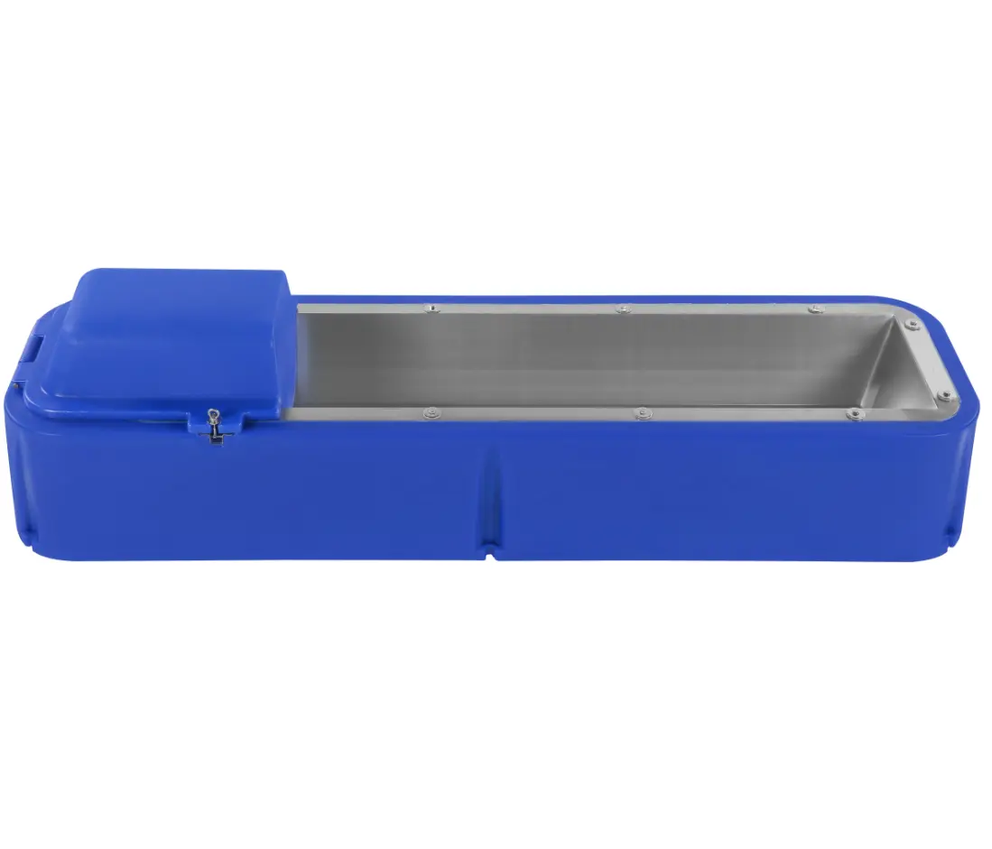 3.3m 1200W Heated Water Trough with Stainless Panel Animal Drinkers Water Trough