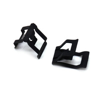 Pièce en tôle sur mesure noir mat, clip élastique en acier à ressort chauffé