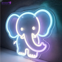 Petite licorne avec ailes d'ange, enseigne néon LED, alimentée par USB, lumière pastel chaude, décoration murale, féerique, rêveuse, kawaii, ambiance cosy, lumière pour salle de jeux
