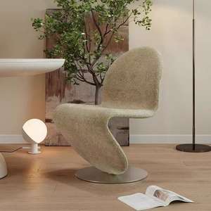 83x43cm wabi-sabi phong cách Bắc Âu thiết kế pháp kem phong cách ăn uống giải trí ghế Internet người nổi tiếng ghế hình chữ <span class=keywords><strong>S</strong></span> - Product Image 2