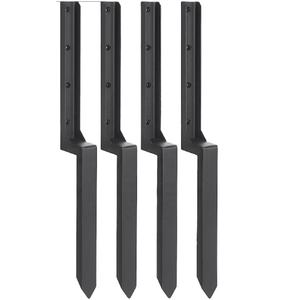 木製フェンスポスト修理用の頑丈なスチールフェンスポスト修理フェンスポストアンカーグラウンドスパイク - Product Image 1