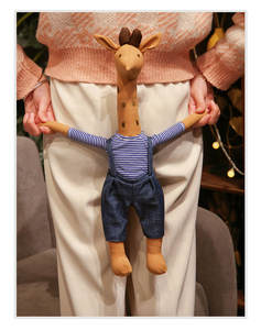 Popolare Peluche a Forma di Giraffa per E-commerce Transfrontaliero, Bambola a Forma di <span class=keywords><strong>Cervo</strong></span>, Peluche Confortevole, Regalo di Compleanno per Bambini - Product Image 4