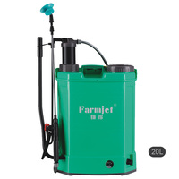 Penyemprot Elektrostatik 2 In 1 Kualitas Tinggi Farmjet 16L / 18L / 20L Digunakan untuk Irigasi dan Pertanian