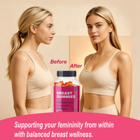 Gomitas para Aumento de Senos de Marca Privada OEM para Mujeres, Suplemento Natural a Base de Plantas para Agrandar el Busto, Aumento Natural del Busto