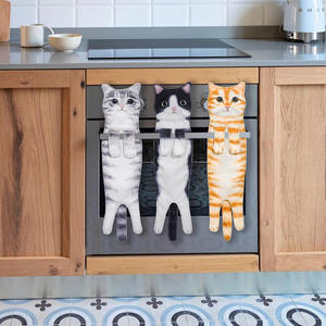Asciugamani Super Assorbenti e Morbidi a Forma di Gatto, Divertenti per Bagno e <span class=keywords><strong>Cucina</strong></span>, Regali di Compleanno e Natale per Donne e Amanti dei Gatti - Product Image 5