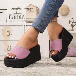 Produits Tendances 2026 Nouveautés Chaussons Doux Intérieur/Extérieur Femme EVA Silencieux Antidérapants à Semelle Épaisse Sandales EVA à Double Boucle - Product Image 3