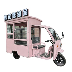 Camión de Comida y <span class=keywords><strong>Bar</strong></span> Móvil de Acero Inoxidable Rosa para Comida Rápida, Hot Dogs y Helados - Product Image 5