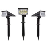 Vente en gros de lampe solaire pour poteau de clôture étanche IP65 pour porte extérieure Lampe solaire pour pilier de porte principale 3W Lampes de jardin à énergie solaire