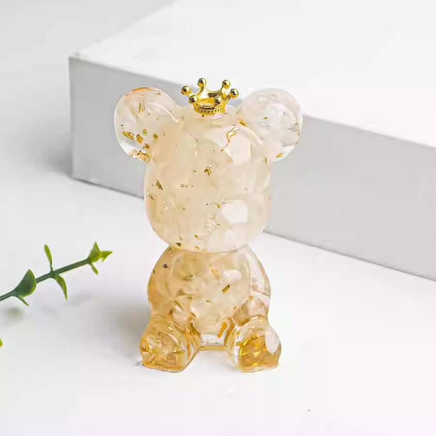 คริสตัลสีขาว + ฟอยล์สีทอง