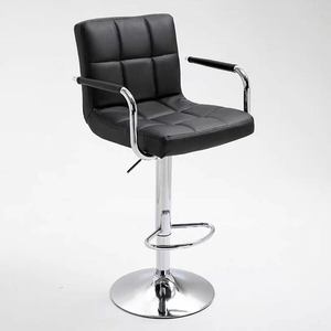 Modern Simple <b>Office</b> Rotating Chair Leisure Backrest High <b>Stool</b> Hotel Front Desk Lifting Chair Home Comfortable Soft Bag Chair - Product Image 1