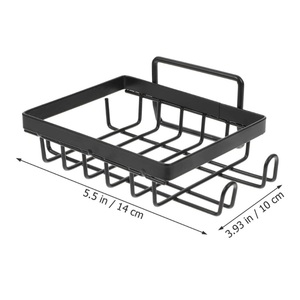 Moderno Estante de Almacenamiento Interior de Acero Inoxidable, Estante de Jabón para Baño Montado en la Pared Sin Perforaciones, Organizador de Artículos de Aseo para el Hogar - Product Image 3
