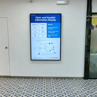 Afficheur numérique LCD mural de 15,6 pouces avec écran 1920x1080 pour signalisation commerciale, adapté à divers lieux publics
