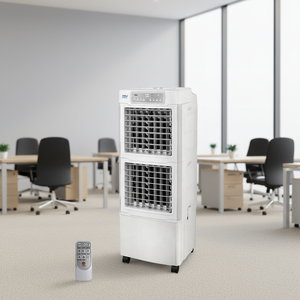 <span class=keywords><strong>Achat</strong></span> en gros pris en charge, logo et emballage personnalisés, ventilateur de refroidissement d'air évaporatif portable avec télécommande - Product Image 1