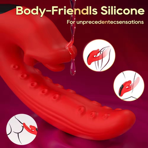Vibrador con Lengua para Estimulación Femenina, Producto para Adultos, 10 Vibraciones, 5 Funciones de Estimulación Dual con Lengua Ajustable, Juguetes Sexuales - Product Image 6