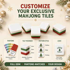 Juego <span class=keywords><strong>de</strong></span> Mahjong Americano Premium <span class=keywords><strong>de</strong></span> Navidad, Fichas Acrílicas, Edición Festiva, OEM |   Caja <span class=keywords><strong>de</strong></span> Regalo Personalizada con Temática Invernal |   Fábrica <span class=keywords><strong>de</strong></span> Mahjong Personalizado - Product Image 2