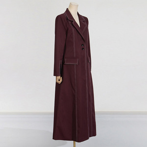 Vente en gros 2025 Blazers élégants solides marron pour femmes, manteau respirant à la palangre, veste abaya - Product Image 3