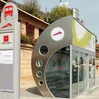 Abri de bus solaire intelligent avec conception anti-sable et résistance aux hautes températures pour le Moyen-Orient