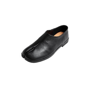 รองเท้าส้นแบนแบบสวมทรงแมรี่เจนหัวกลมหนังวัวฟอกสีสไตล์ฤดูใบไม้ร่วง  แบบสวม  หุ้มส้น  ยางยืด  สำหรับผู้หญิง - Product Image 5