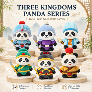 Factory Bosspanda Brand Electronic Three <b>Kingdoms</b> Panda Customize Historical Character Plush Toys for Blind Box - Product Image 1
