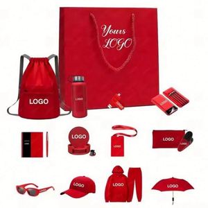 Ensemble de cadeaux publicitaires personnalisés, logo personnalisé, impression sérigraphique, matériau plastique, t-shirt, fournitures de bureau - Product Image 6