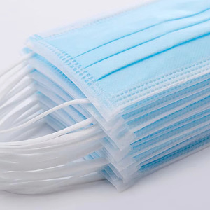 Masque facial jetable à 3 couches, respirateur non tissé en tissu non tissé, avec pince-nez réglable, protection contre la poussière - Product Image 3