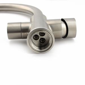 Grifos de 3 vías Mezclador de grifo de cocina Grifo de 3 flujos Caliente Frío Filtro de 3 vías Mezclador de agua Grifo de cocina plateado de 3 vías - Product Image 3