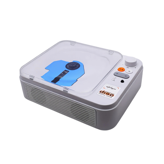 TISHRIC Retro CD Player for 5.0 Two-Way Rechargeable Portable Desktop USB Playback Built-in Speaker HiFi Music Player