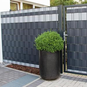 100% UV Résistance Anthrazit 19Mcm * 35m DE bande de PVC d'écran de bande de clôture pour clôture de jardin/Sichtschutzstreifen Buchsbaum - Product Image 6
