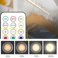 Lampes LED sans fil à télécommande, à induction, mini, adhésives, pour cuisine, chambre, escalier, placard, veilleuses LED