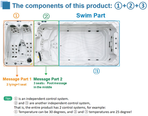 Piscina de lujo de 32 pulgadas con TV de fibra, Hydro Spa, <span class=keywords><strong>Balboa</strong></span> - Product Image 2