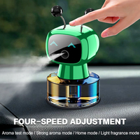 Diffuseur de parfum intelligent pour voiture, robot, 4 vitesses réglables, pulvérisation automatique, éliminateur d'odeurs, décoration intérieure de voiture