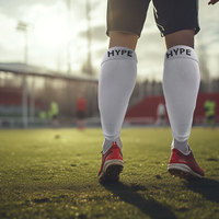 Jambières de compression épaisses personnalisées avec logo, en Spandex, Nylon et Coton, pour le soutien sportif, OEM