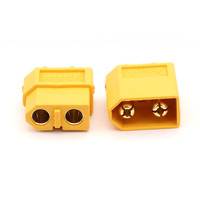 Connecteur Amass XT60 en laiton, femelle et mâle, adaptateur d'alimentation pour batterie Lipo de drone de course FPV et quadricoptère RC