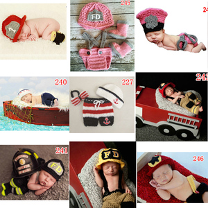 Accessoires de photographie pour nouveau-nés - Tenues formelles de marin, pompier et infirmière de style dessin animé, accessoires de photographie - Product Image 2