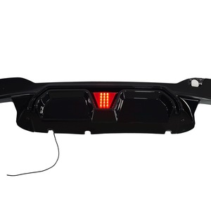 BMW 5 Series G30 Rear <b>Diffuser</b> <b>LED</b> Lip PP Material 2017-2023 Modified CS Style - Product Image 5