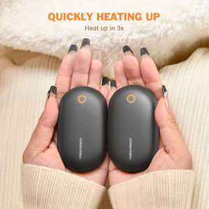 सिलिकॉन परिवार आउटडोर मिनी 2 में 1 रिचार्जेबल चुंबकीय हाथ के गर्म इलेक्ट्रिक हीटर पोर्टेबल मिनी जेब हाथ गर्म - Product Image 5