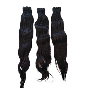 Cabello virgen indio Remy al por mayor, cabello indio natural liso de templo, cabello Remy de alta calidad, paquete de cabello virgen Remy liso. - Product Image 3