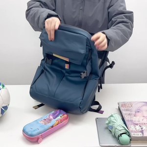 Large Capacity Multifunctional Casual Backpack Zipper for Travel Commuting Business Basketball <b>Computer</b> Helmet Storage-Made PU - Product Image 2