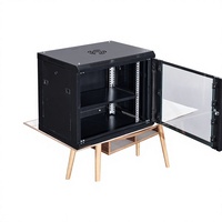 Kotak Komunikasi TBS 9U Wallmount Data Hub 19 Inch Sesuai Standar EIA-310, Rak Jaringan Kustom OEM yang Dapat Dibongkar
