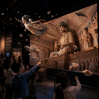Écran d'affichage 3D intérieur ultra HD personnalisé P2.0 pour parc à thème interactif, attraction immersive