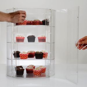 Nhà máy trực tiếp tùy chỉnh rõ ràng Acrylic hiển thị trường hợp S Showcase <span class=keywords><strong>lucite</strong></span> Tủ thực phẩm bánh mì - Product Image 2